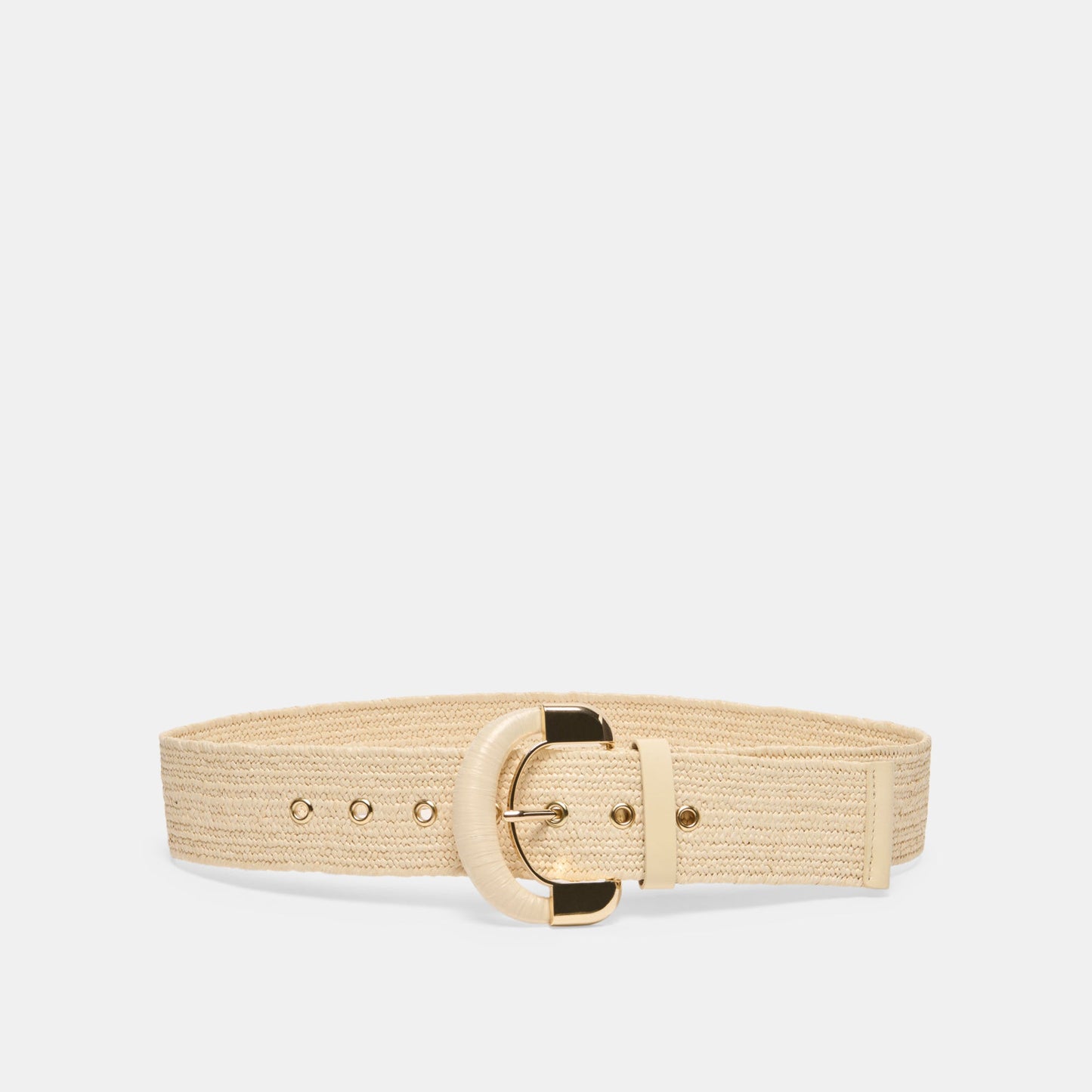 Raffia Oversized Buckle Natural Raffia Belt Dolce Vita Discount