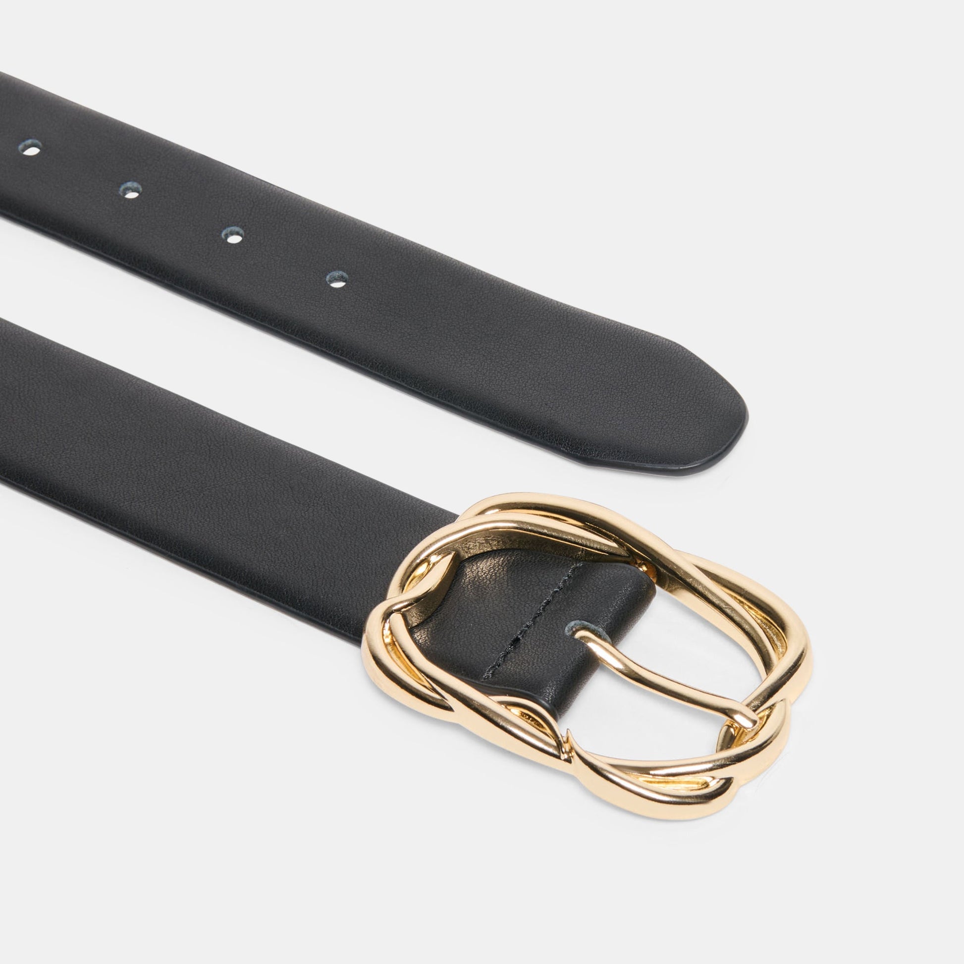 Braided Black Gold Buckle Belt Dolce Vita On sale