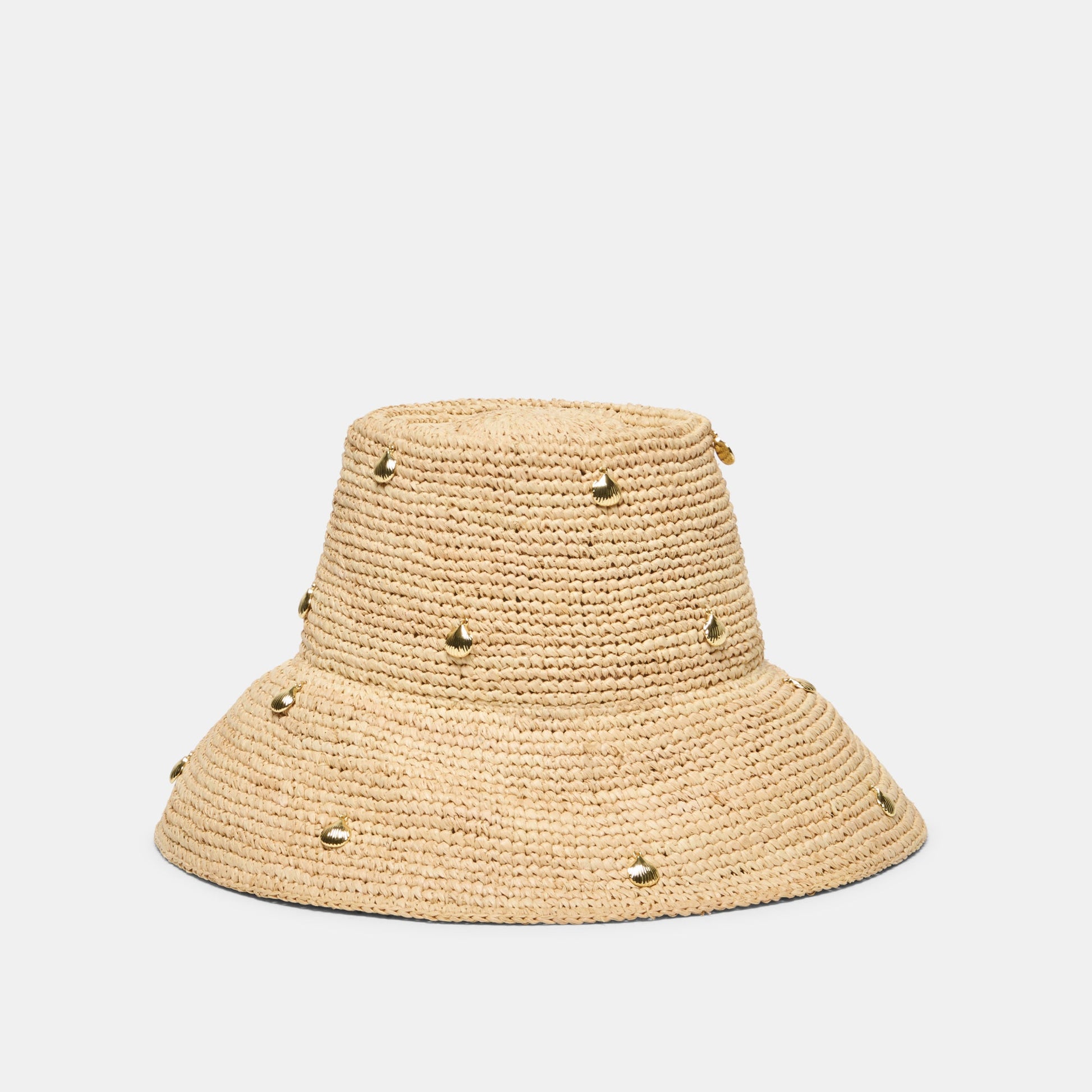 Straw Natural Cloche with Charms Dolce Vita Online