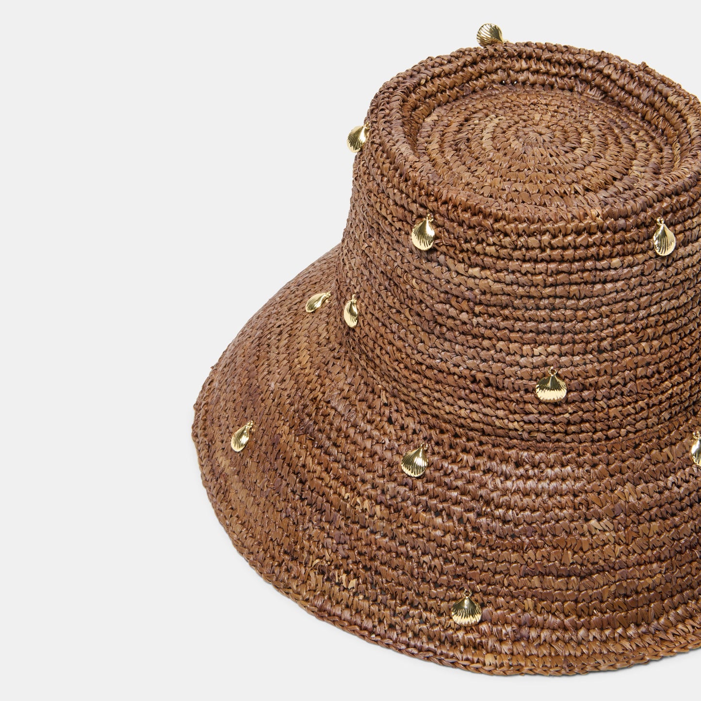 STRAW CLOCHE WITH CHARMS BROWN
 – Dolce Vita Dolce Vita On sale
