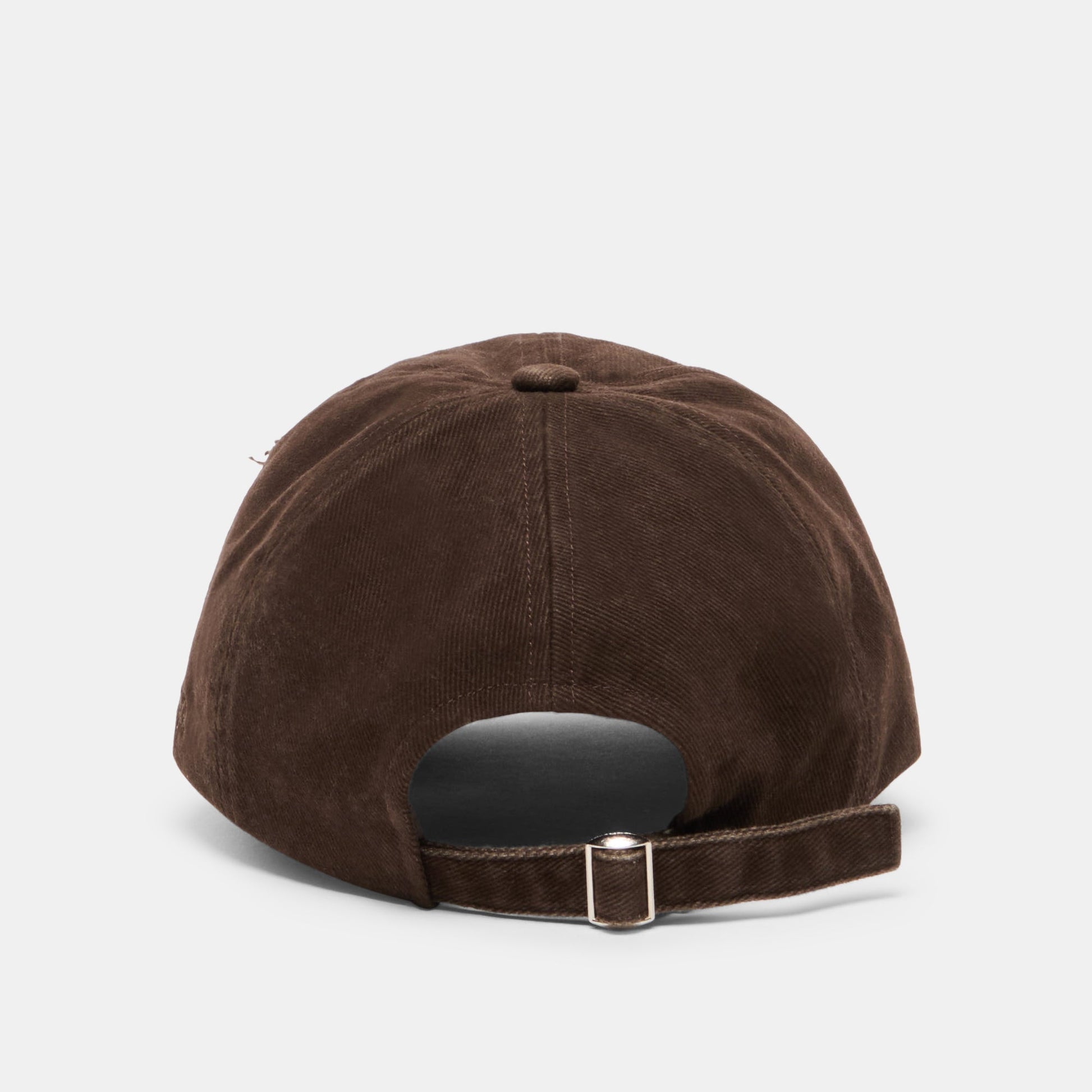 Distressed Dark Brown Baseball Cap with Embroidery Dolce Vita New