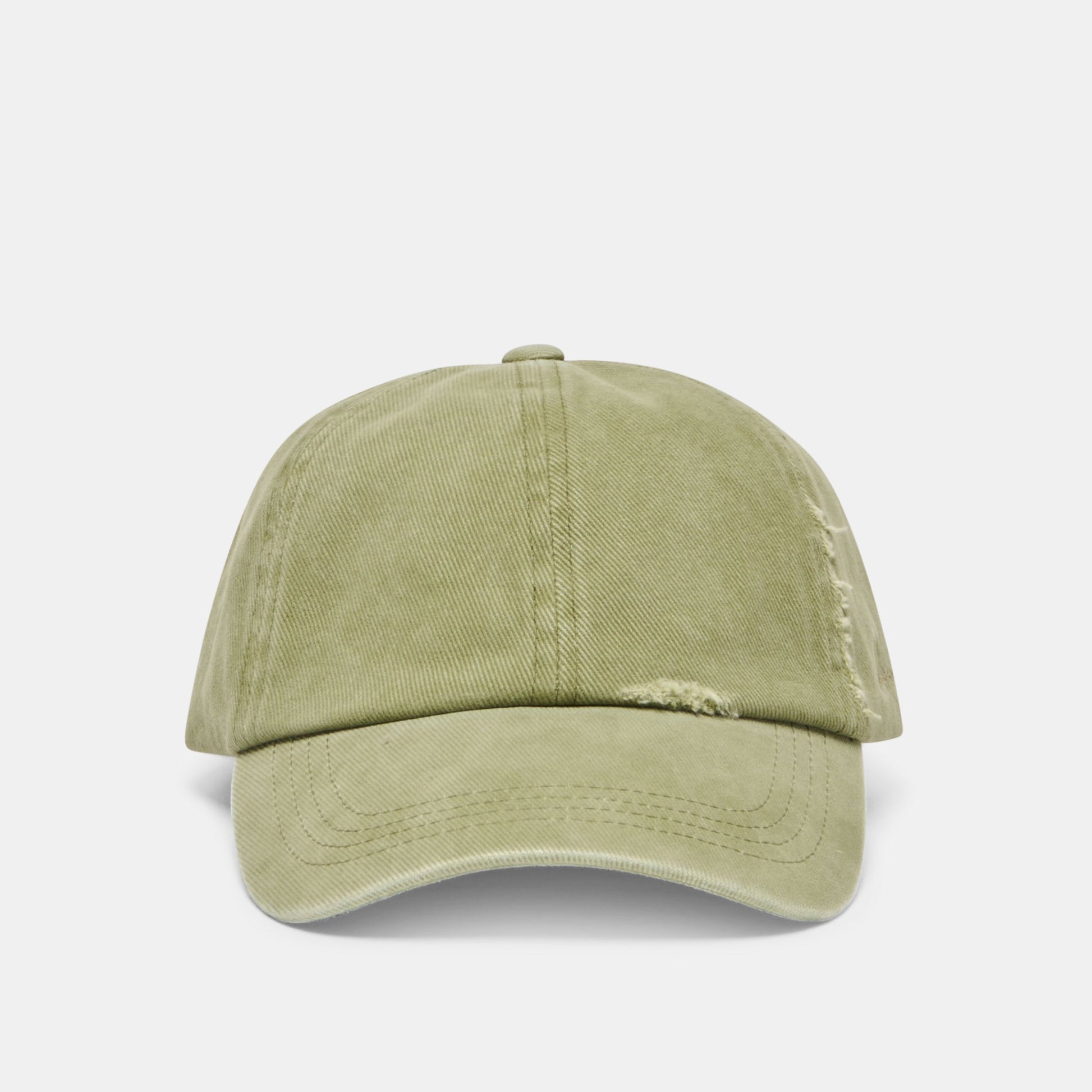 Distressed Olive Baseball Cap with Embroidery Dolce Vita Discount